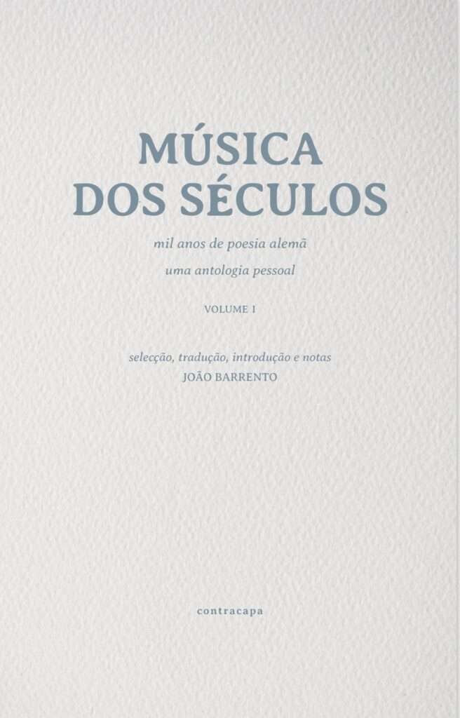 MÚSICA DOS SÉCULOS – mil anos de poesia alemã